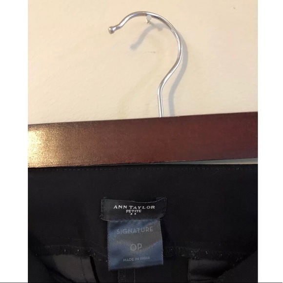 Ann Taylor NWOT Petite Black W/ Blue Strip Pants - Picture 6 of 6